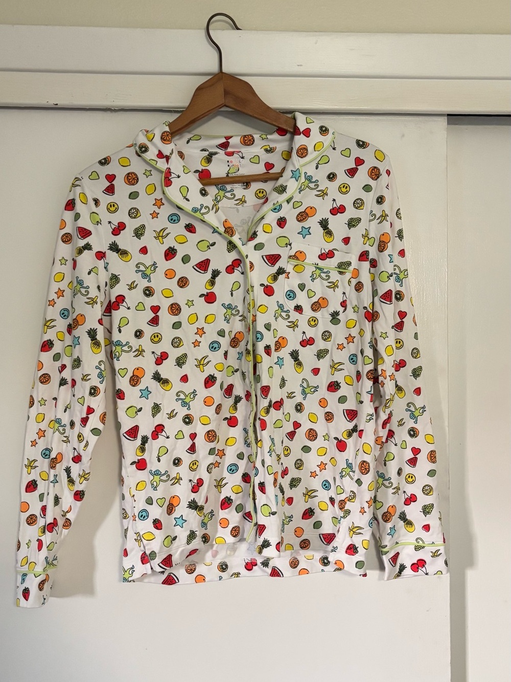 Roller Rabbit Long Sleeve Pajama Top Size S